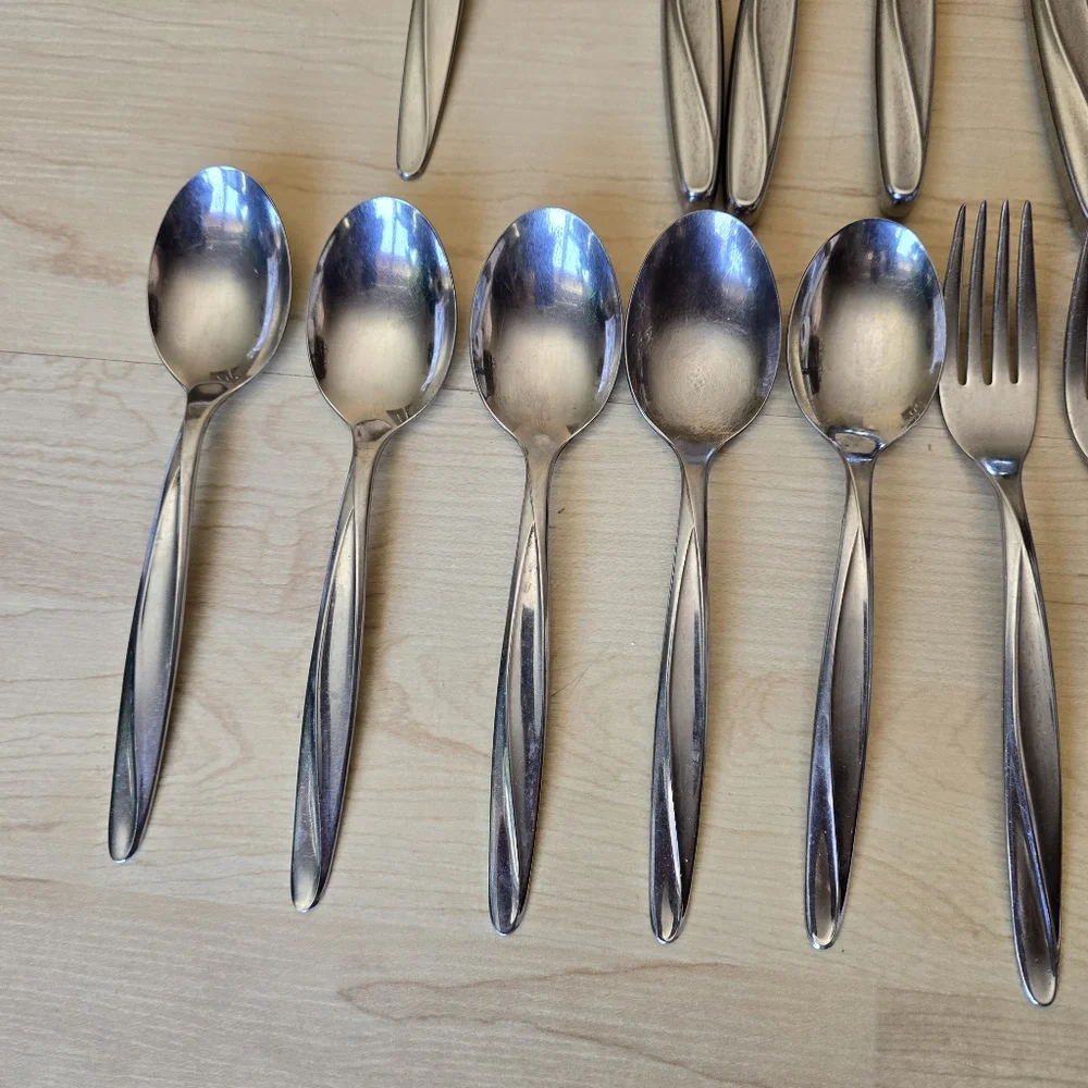 VTG 19pc FINLANDIA‎ Stainless MCM Flatware International Silver INSICO USA